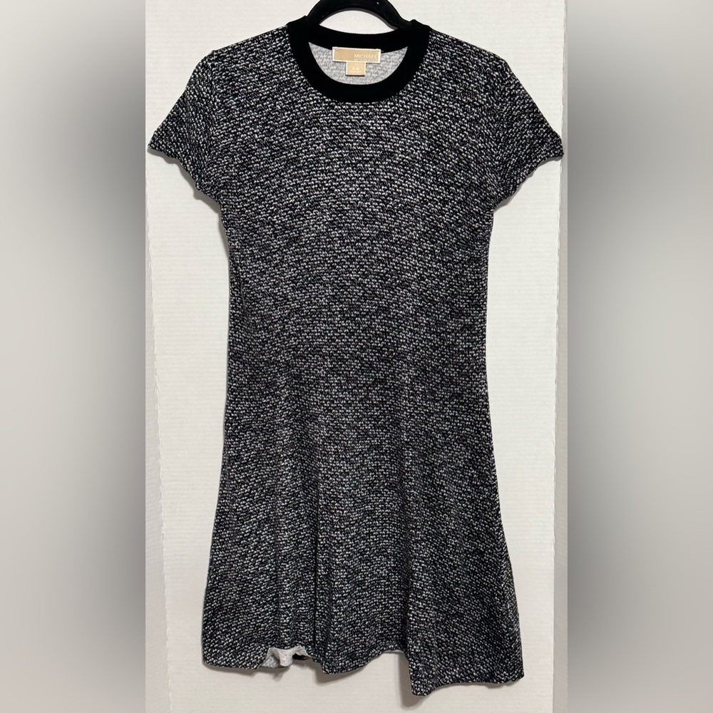 Michael Kors Black and White Knit Dress